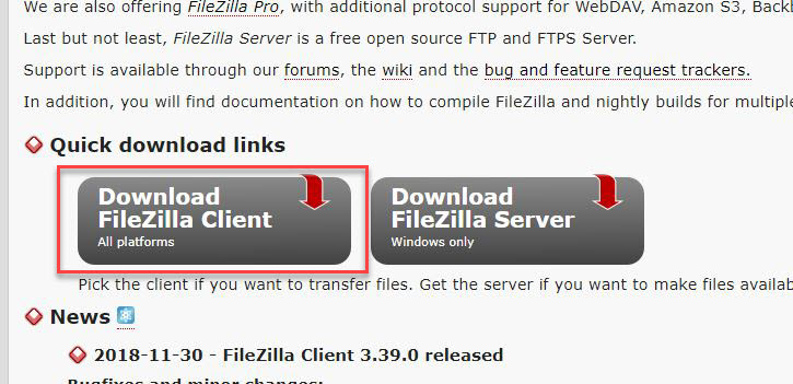 filezill-download-screen